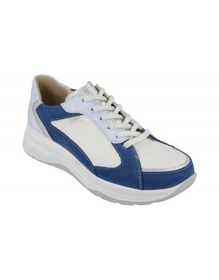 FinnComfort - ca wijdte H - Piccadilly - 2780  - Blauw wit - Uitneembaar voetbed
