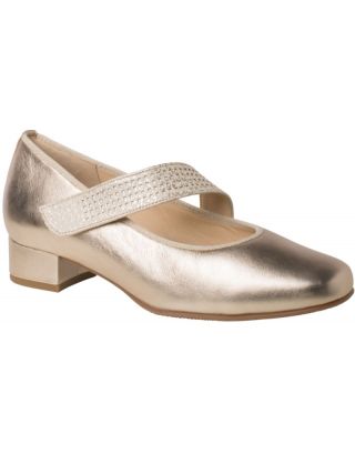 Hassia - Wijdte K - 302453 7800 - Goudkleurig - Uitneembaar voetbed