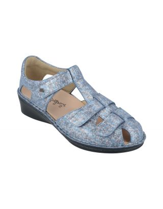 FinnComfort - ca G 1/2 wijdte - Funen - 2666 - Jeans - Uitneembaar voetbed