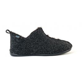 Warmbat Australia suède pantoffels met wol cognac