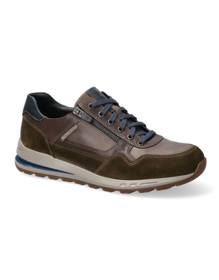 Mephisto - Bradley - 3619 - Groen met Bruin - Uitneembaar voetbed