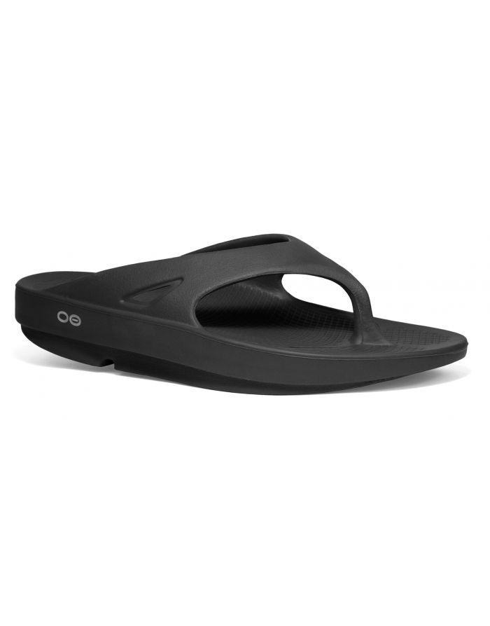 Oofos - Herstel teenslipper - Zwart