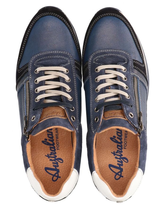 Australian Conley Nette schoenen Blauw Heren Veterschoenen Blauw maat 44 -  Schoenen.nl