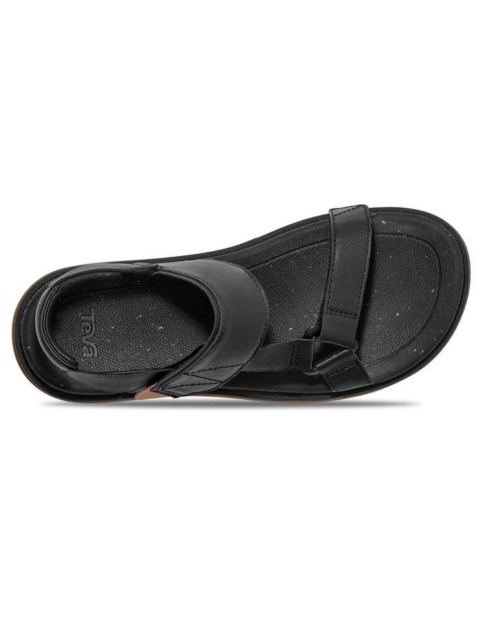 Teva Leren Heren Slippers Met Voetbed Teva Men Reflip Quincy Dark