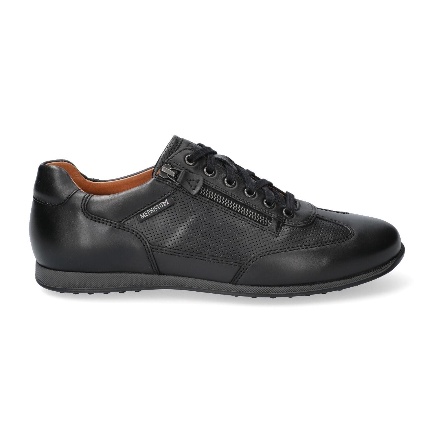 Mephisto - ca  G Wijdte - Leon 6100 - Zwart - Uitneembaar voetbed