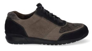 Gijs - Wijdte H - 2097 52 - Zwart met taupe - Uitneembaar voetbed