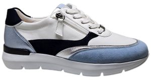Hassia - Wijdte H - 301350 0232 - Blauw/Wit - Uitneembaar voetbed