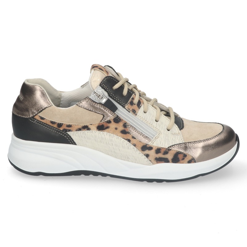Durea - Wijdte K - 6318 2076 - Beige - Uitneembaar voetbed
