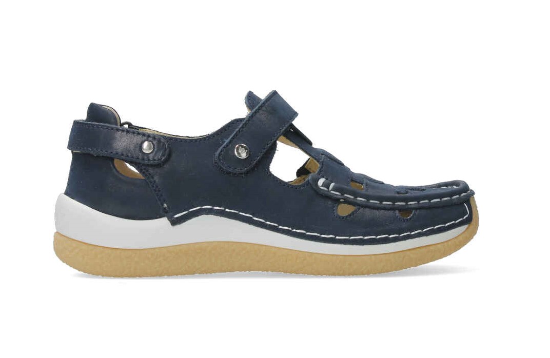 Wolky - 05428 - Blauw - Uitneembaar voetbed