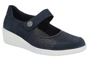 Solidus - Wijdte H - 25503 80422 - Blauw - Uitneembaar voetbed