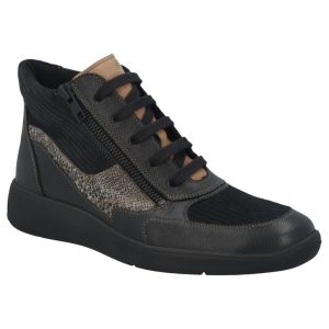 Solidus Wijdte F - 56290 - Zwart - Uitneembaar voetbed