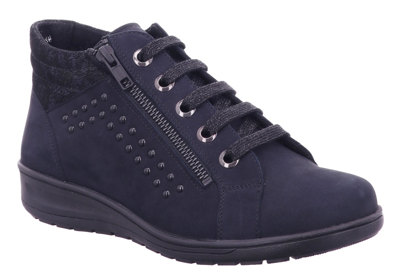Solidus - Wijdte K - 29053 80352 - Blauw - Uitneembaar voetbed