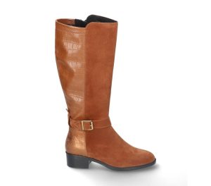 Durea - Wijdte H - 9805 1315 - Cognac - Uitneembaar voetbed - L schacht