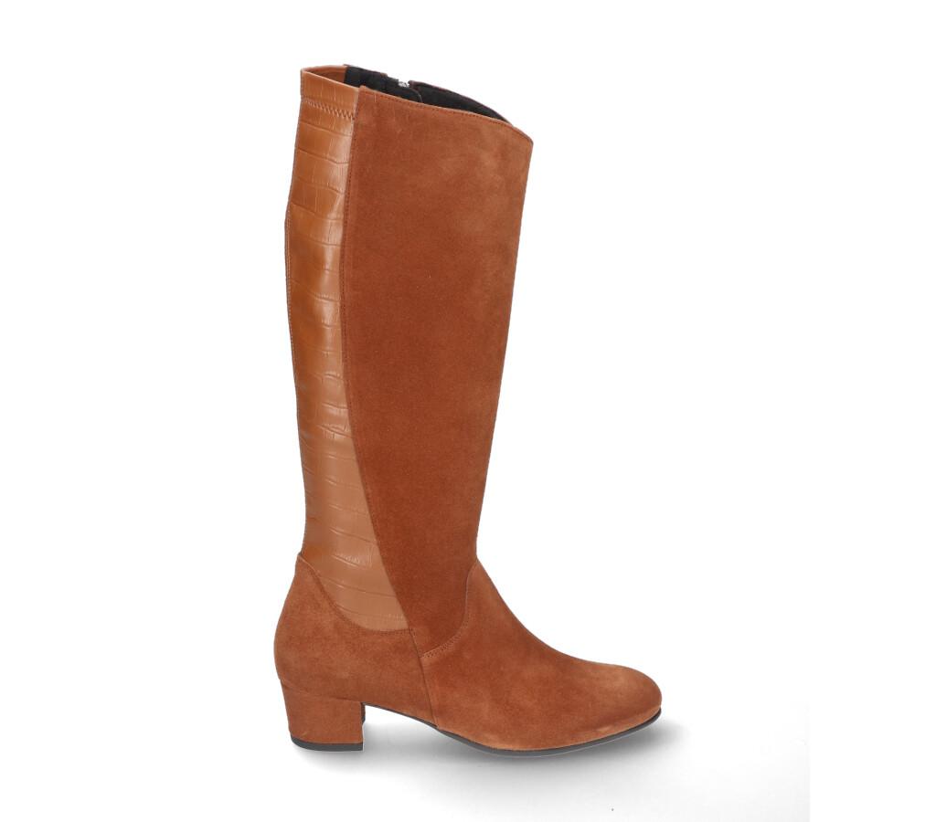 Durea - Wijdte K - 9806 1264 - Cognac - Uitneembaar voetbed - L schacht