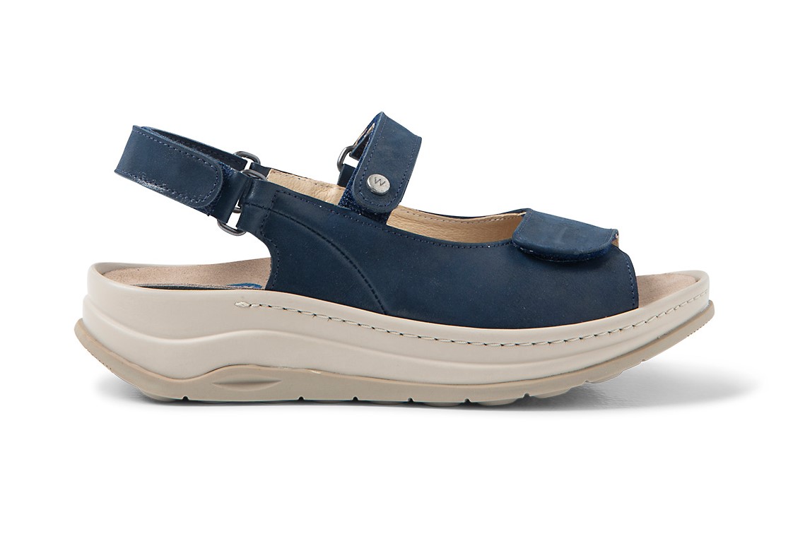 Wolky - 03350 - Blauw - Uitneembaar voetbed