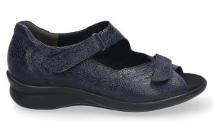 Durea - Wijdte K- 7395 - Blauw - Uitneembaar Voetbed