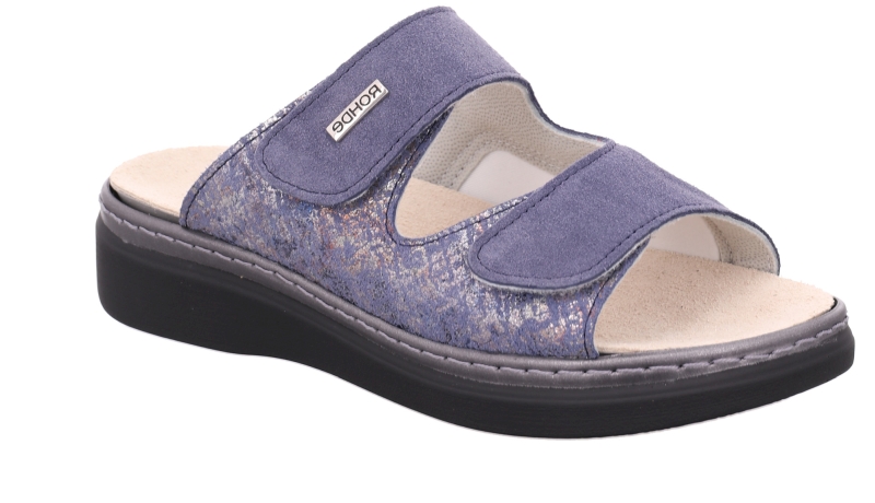 Rohde - Wijdte H- 5224 Abano - Blauw combi - Uitneembaar voetbed