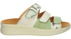 Think - Meggie - 0444 9050 - Groen met beige - Uitneembaar voetbed