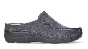 Wolky - Seamy Slide - 0625091 800 - Blauw - Uitneembaar voetbed