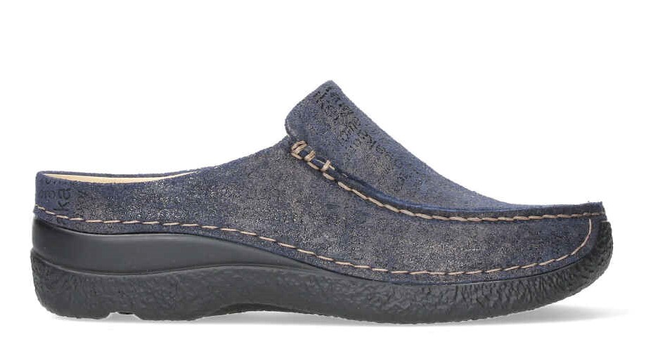 Wolky - Seamy Slide - 0625091 800 - Blauw - Uitneembaar voetbed