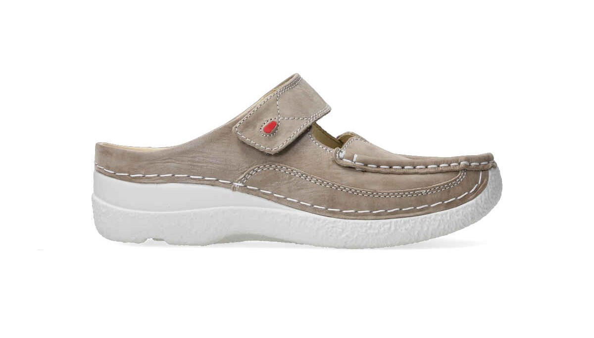 Wolky - Roll slipper - Zand - Uitneembaar voetbed