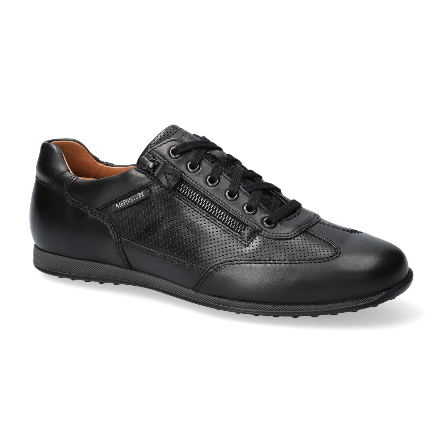 Mephisto - ca G Wijdte - Leon 6100 - Zwart - Uitneembaar voetbed