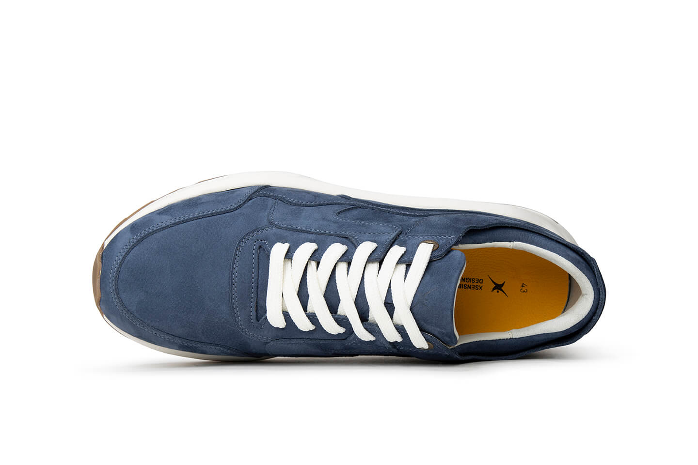 Xsensible - Wijdte H - Golden Gate Men - Blauw - Uitneembaar voetbed