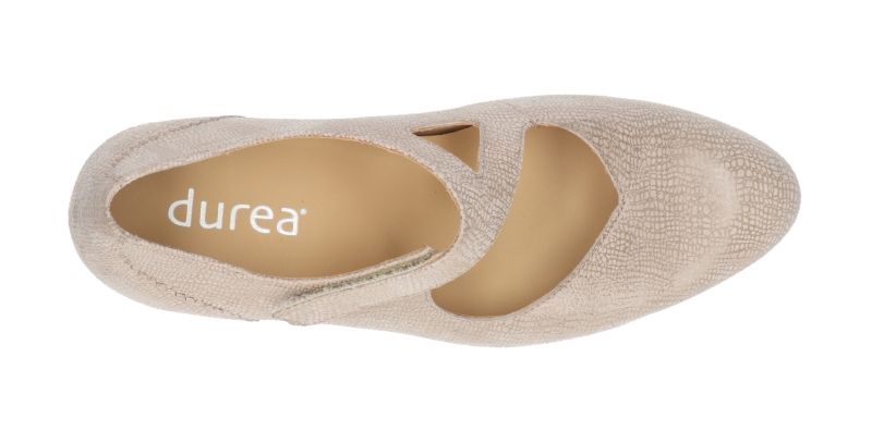 Durea - Wijdte H - Taupe - 5755 - Uitneembaar Voetbed