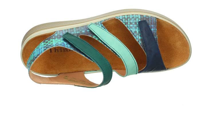 Think - 00585 9040 - Meggie - Blauw - Uitneembaar voetbed