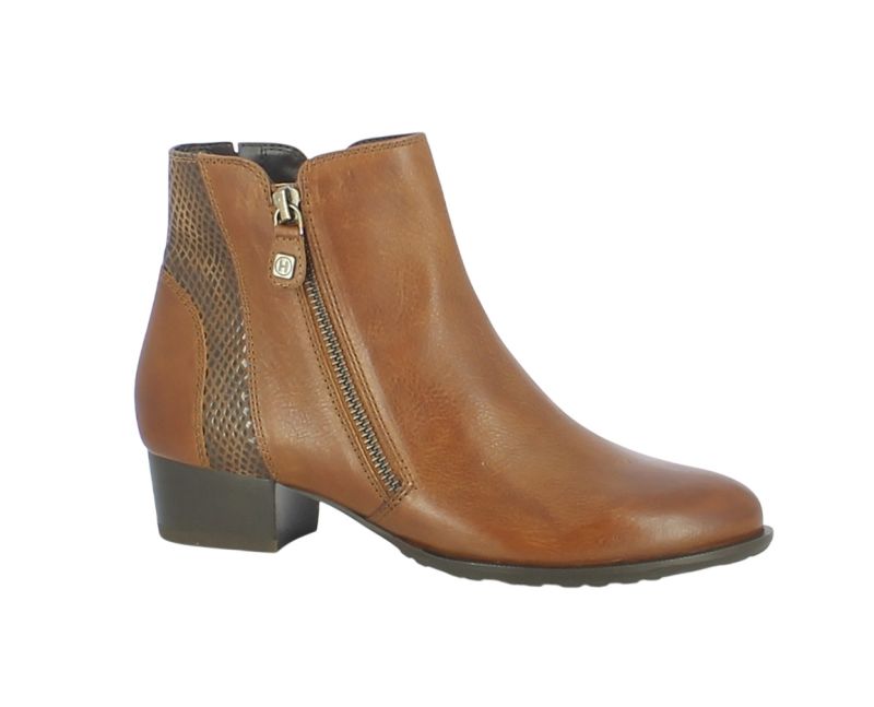 Helioform - Wijdte H - 560 016 0128 - Cognac - Uitneembaar voetbed